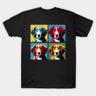 Pop Retro Nova Scotia Duck Tolling Retriever Art - Cute Puppy T-Shirt